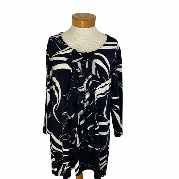 Effortless Style By Citiknits Ruffle Top S - Picture 1 of 6